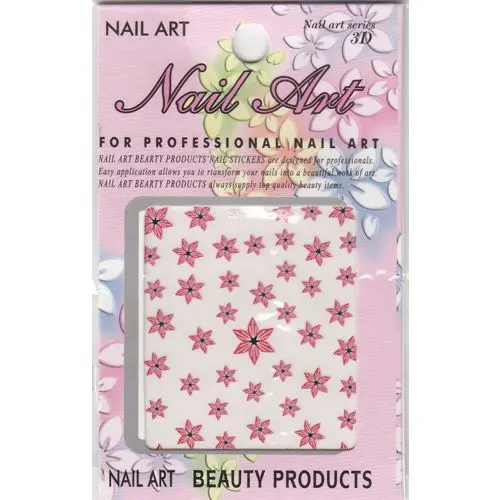 Sticker 3D auto-adeziv, flori - petale ascuţite