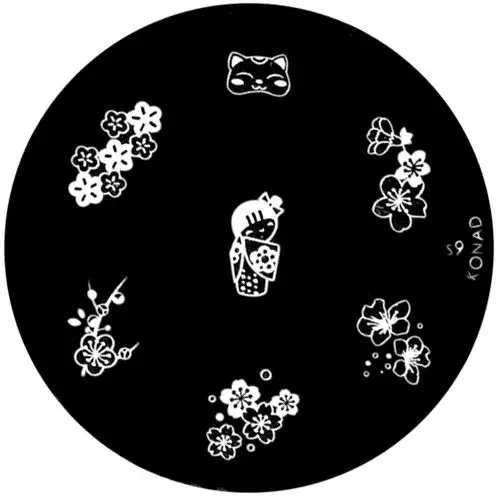 Şablon ştampile unghii S9 - diverse modele