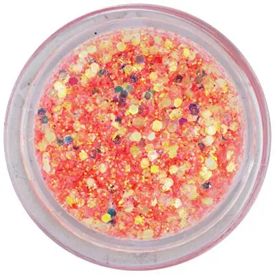 Hexagon roz somon în pulbere, 1mm