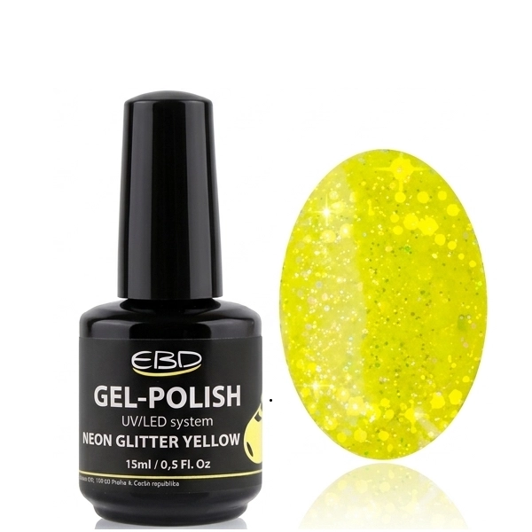 Gel UV – NEON GLITTER YELLOW 236, 15ml