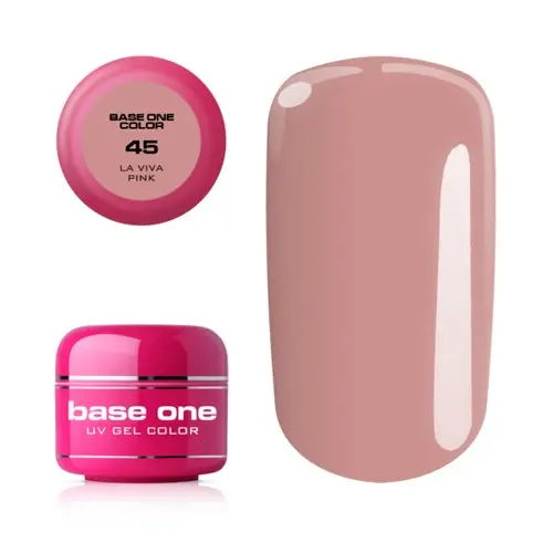 Gel UV Silcare Base One Color - La Viva Pink 45, 5g