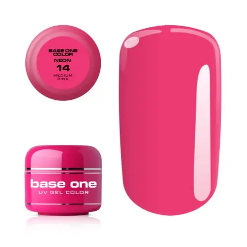 Gel UV Silcare Base One Neon - Medium Pink 14, 5g