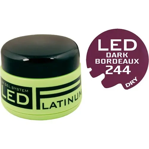 Gel colorat LED UV - 244 Dark Bordeaux, 9g 