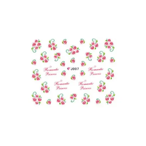 Abțibilduri pe bază de apă cu model trandafiri roșii - J007