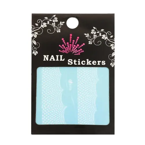 Stickere pentru unghii cu model alb