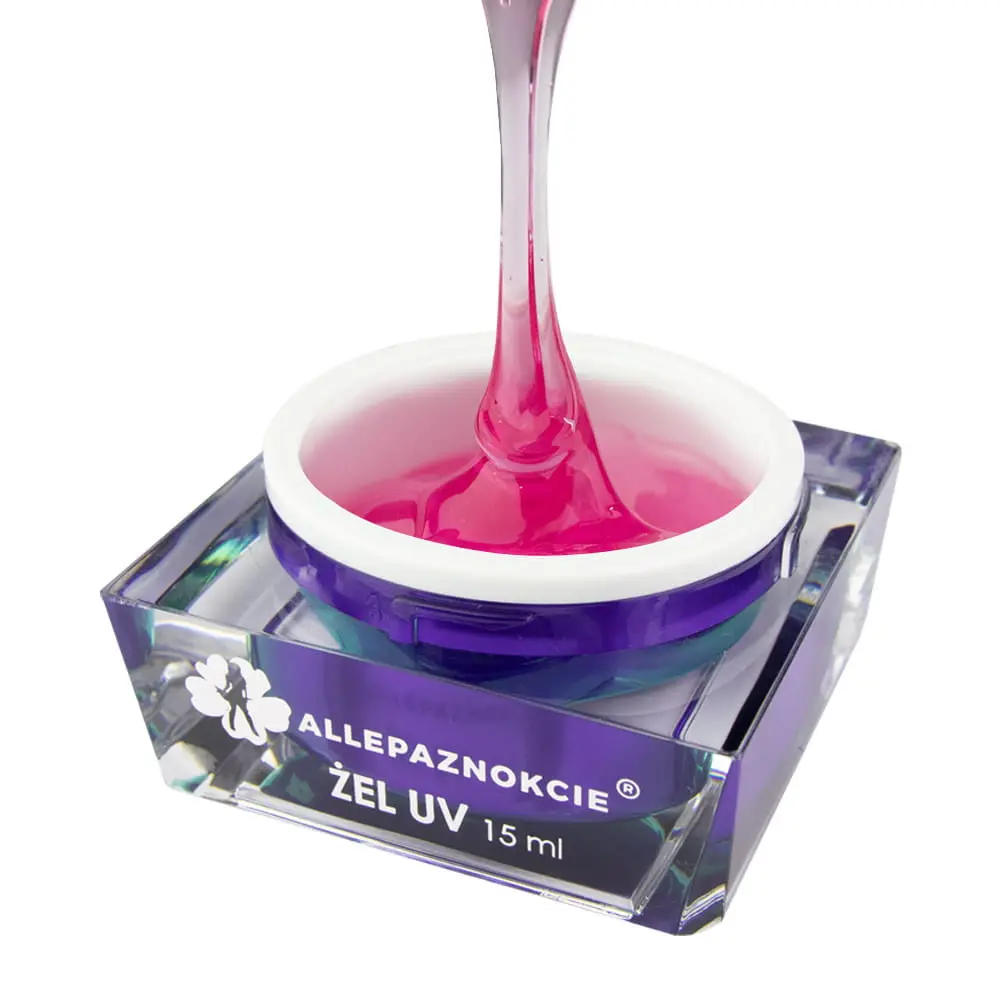 Gel UV pentru unghii - Jelly Pink Glass, 15ml