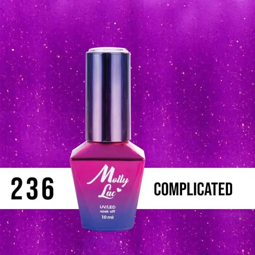 Lac gel MOLLY LAC UV/LED gel polish Glowing Time - Complicated 236, 10ml