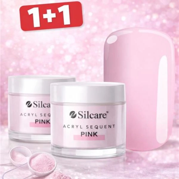 Pudră acrilică Silcare Sequent - Suquent Pink, 10g - PROMOȚIE 1+1 GRATUITĂ