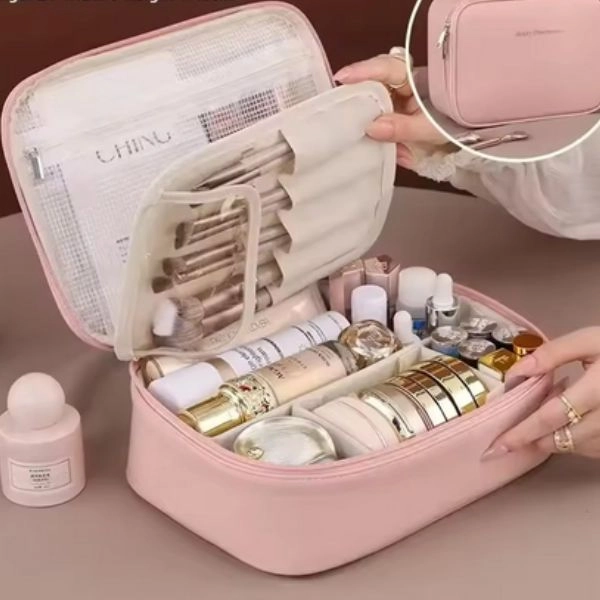 Geantă cosmetică, roz