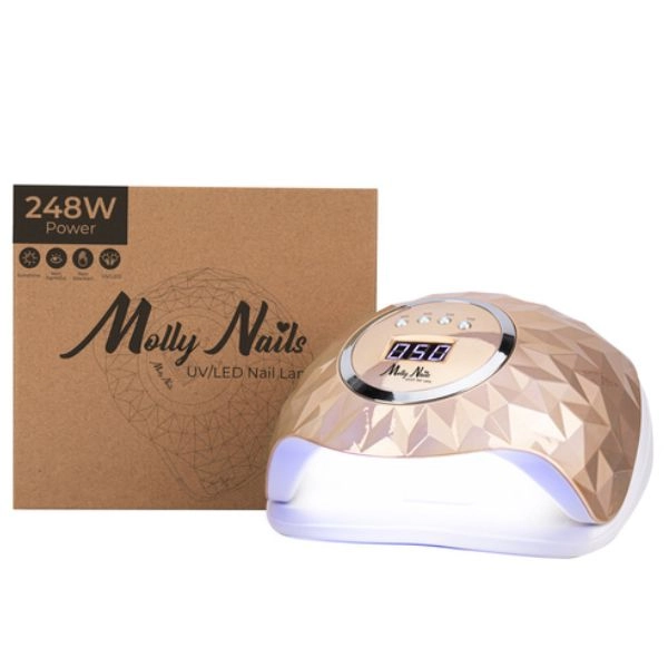 AlleLux Y13, lampă UV/LED 248W, aurie