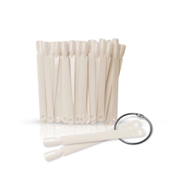 Paletar pentru mostre de unghii, natural, 50 buc.