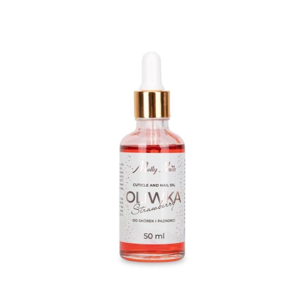 MollyNails Ulei pentru cuticule – Strawberry, 50 ml