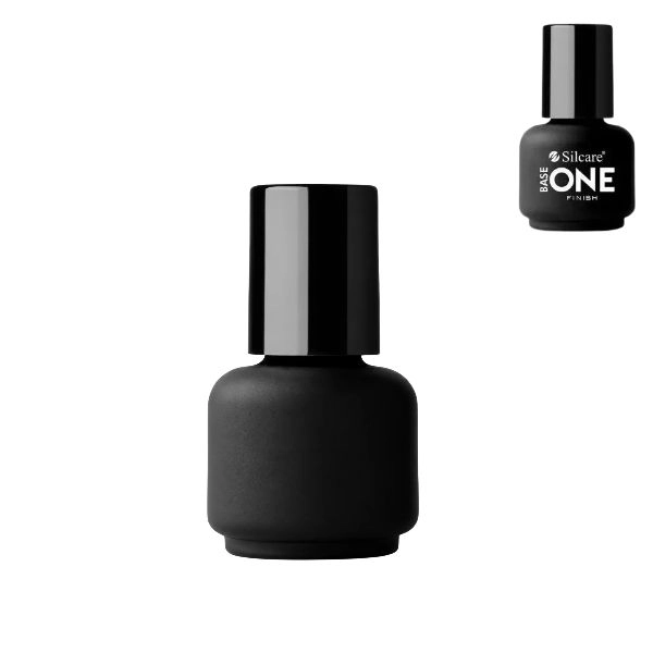 Top lac gel de unghii, Silcare, cu efuziune – Base One Finish, 15g