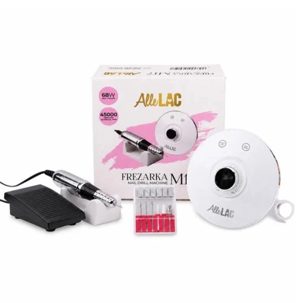 AlleLac Freză electrică pentru unghii 68 W – M17, albă