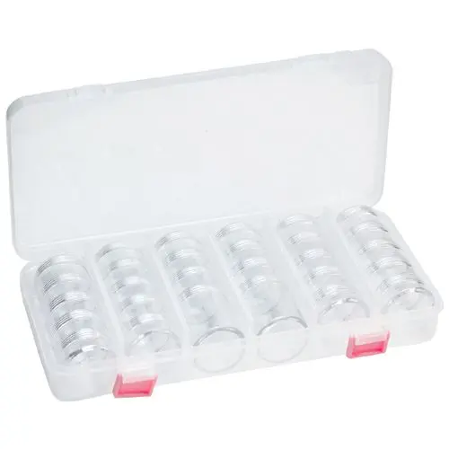 Cutie cu  borcane goale de 10 ml – 28 buc