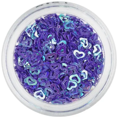 Paiete inimă cu gol în mijloc - mov închis