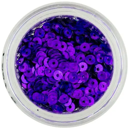 Paiete violet închis, în formă de disc