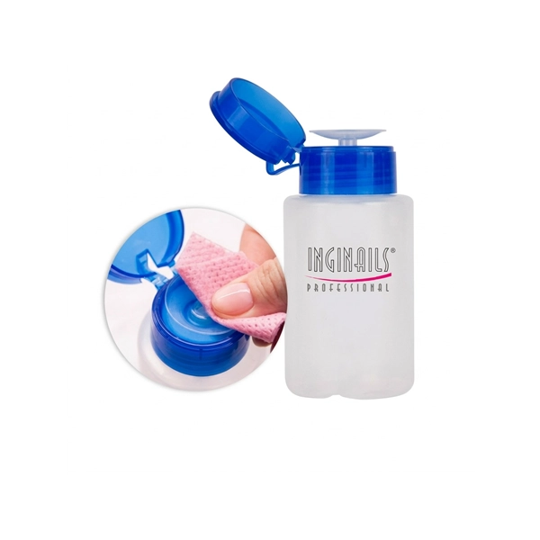 Dozator albastru cu capac de plastic pentru lichide – 100 ml