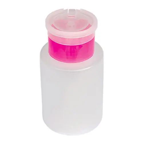 Dozator roz cu capac de plastic pentru lichide – 150 ml