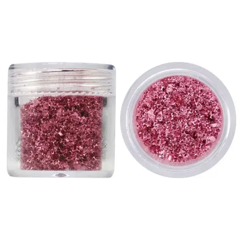 Mici fulgi de sclipici, 10g - roz cu aspect învechit