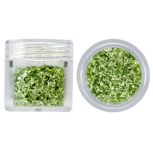 Decoraţiuni nail art - verde deschis, 10g