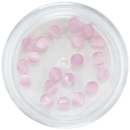 Decorații de unghii mov deschis, 3mm - strasuri rotunde