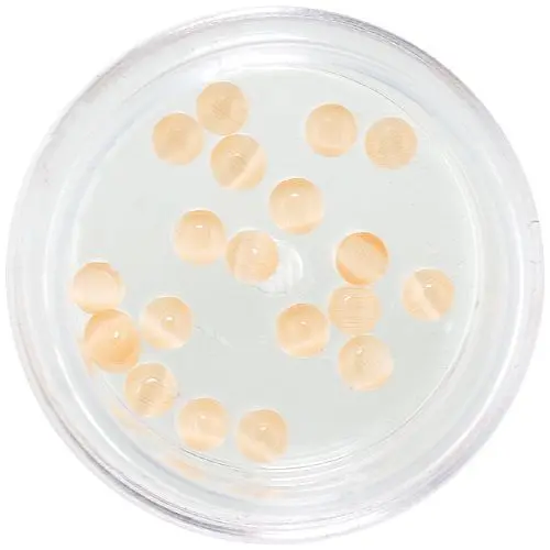 Strasuri rotunde - portocaliu deschis, 3mm