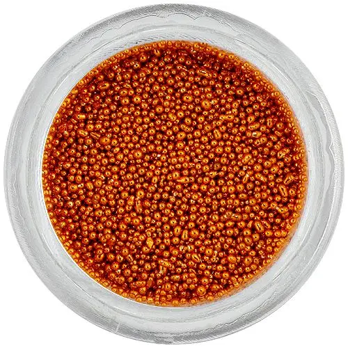 Perle decorative - portocalii, 0,5mm