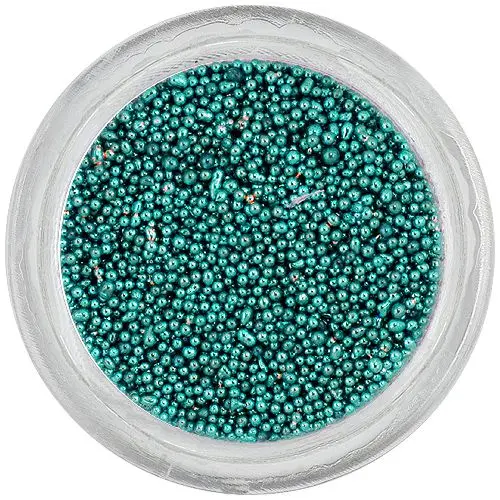 Perle decorative - albastru verzui, 0,5mm