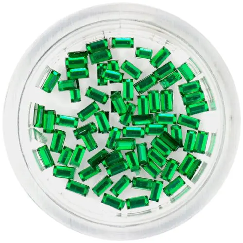 Strasuri verde-smarald, dreptunghiuri