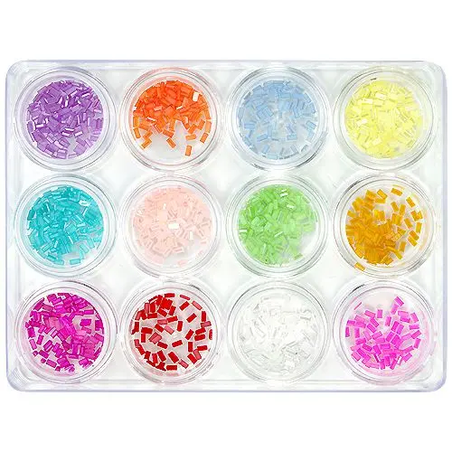 Dreptunghiuri - kit nail art, 12 buc