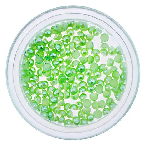 Bile decorative cu efect perlat - verde deschis