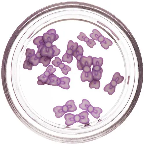 Funde pre-tăiate mov-albe - Fimo Nail Art